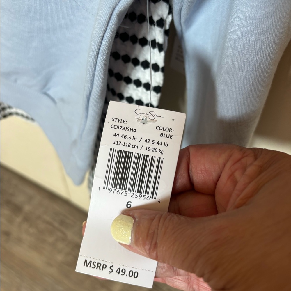 Jessica Simpson Light Blue Ruffle Sweatshirt Set - Picture 3 of 3